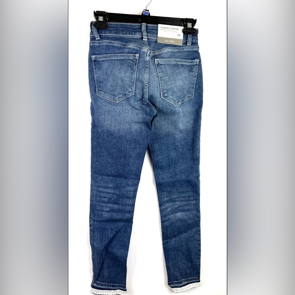 DL1961 Women’s Florence Cropped Mid Rise Skinny Jeans Size 24 - Picture 2 of 4